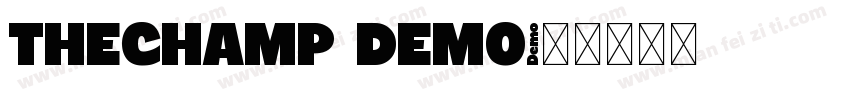 THECHAMP DEMO字体转换